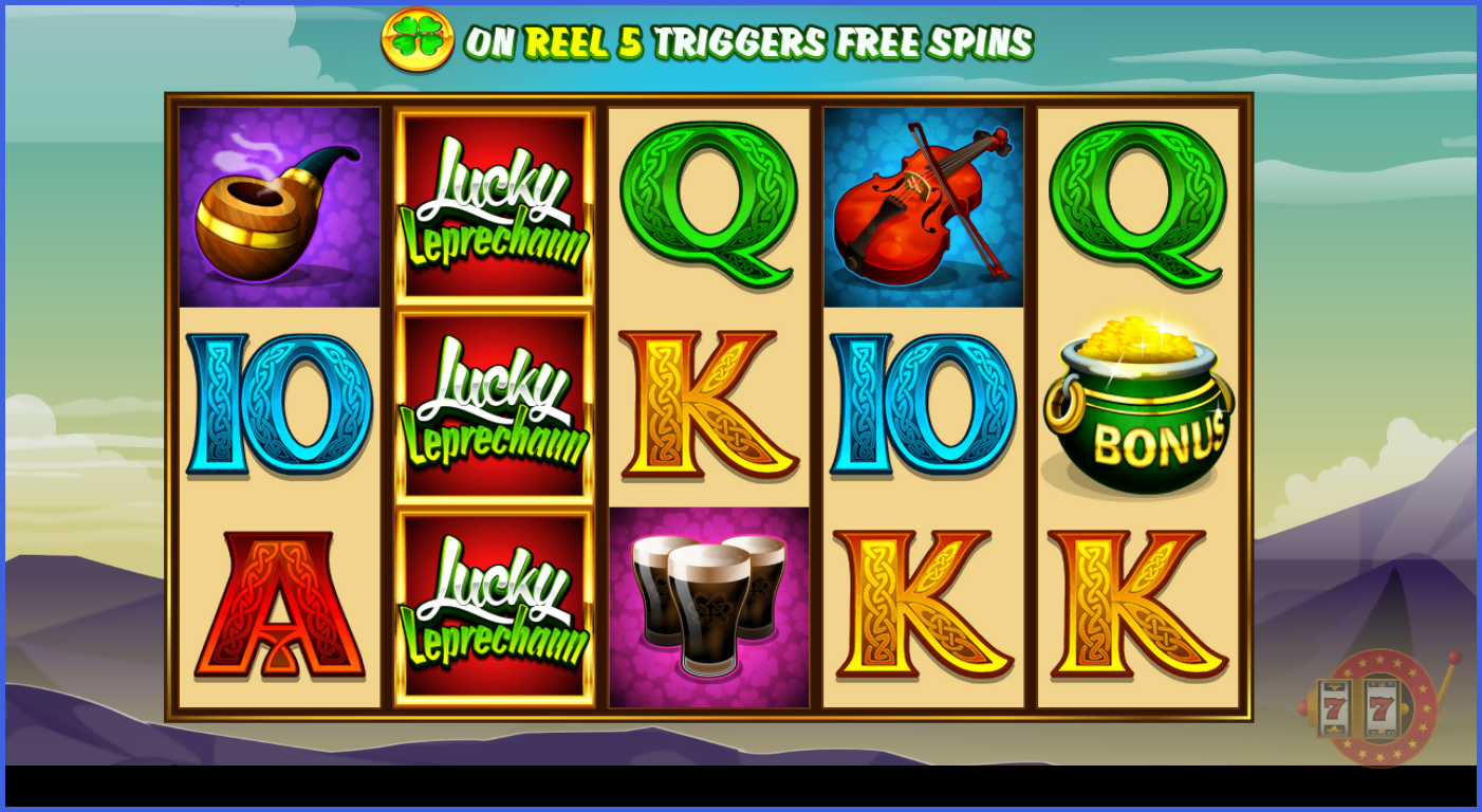 Вайлд,джекпот и бонусы в Lucky Leprechaun от Microgaming